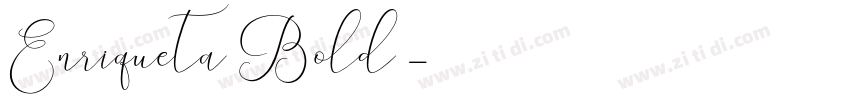 Enriqueta Bold◆字体转换